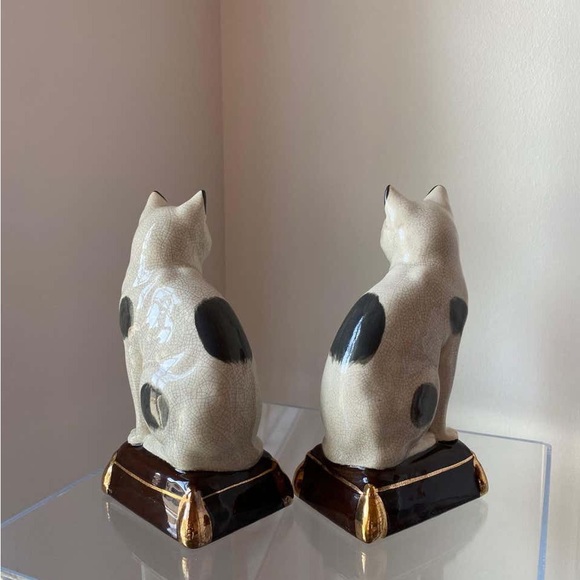 Ceramic Takahashi Cat bookends mint condition - Picture 3 of 6